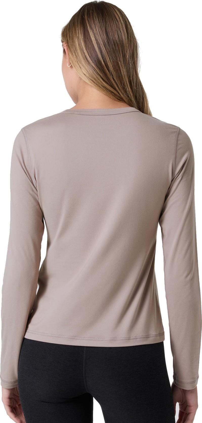 Lux Crew LS Tee - Womens - pebble 1