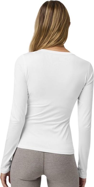 Lux Crew LS Tee - Womens - white 1