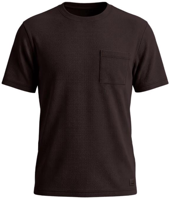 Micro Waffle Relaxed SS Tee - Mens - cacao 1