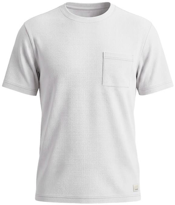 Micro Waffle Relaxed SS Tee - Mens - white 1