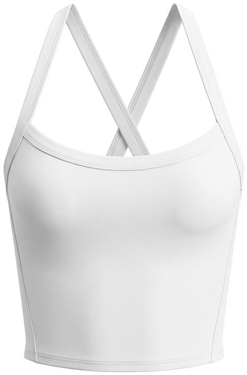 MidStride Support Tank - Womens - white 1