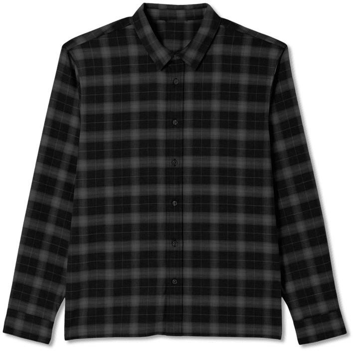 Midweight Flannel LS Shirt - Mens - black 1