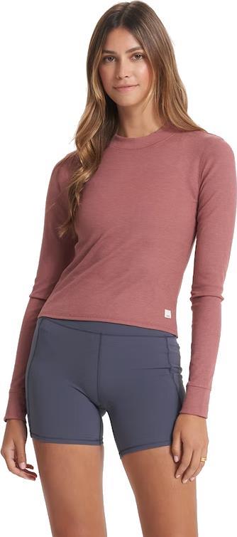 Mudra LS Fitted Tee - Womens - rosewood heather 1