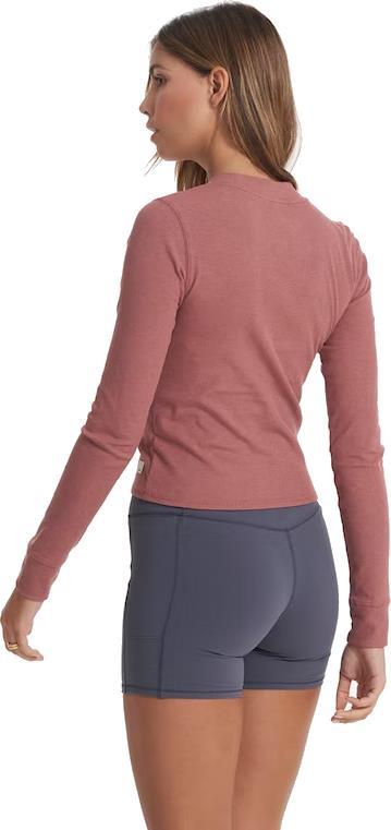 Mudra LS Fitted Tee - Womens - rosewood heather 1