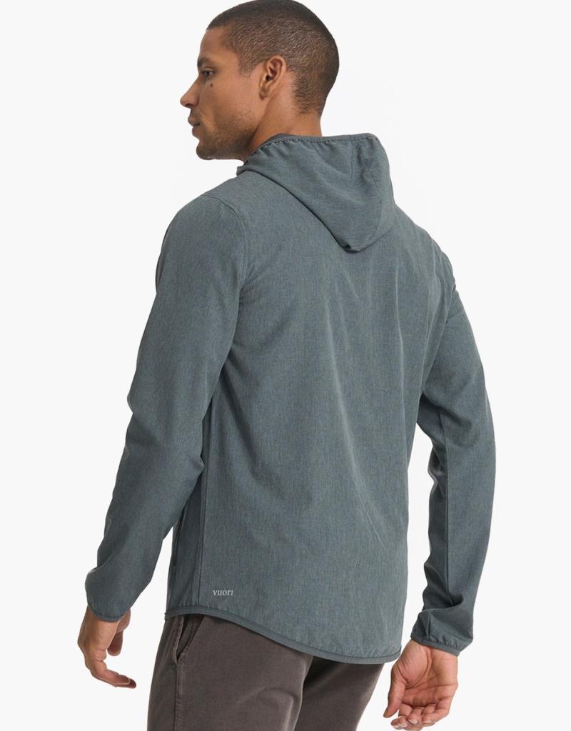 Outdoor Trainer Shell - Mens - Smoked Beryl Linen Texture 3