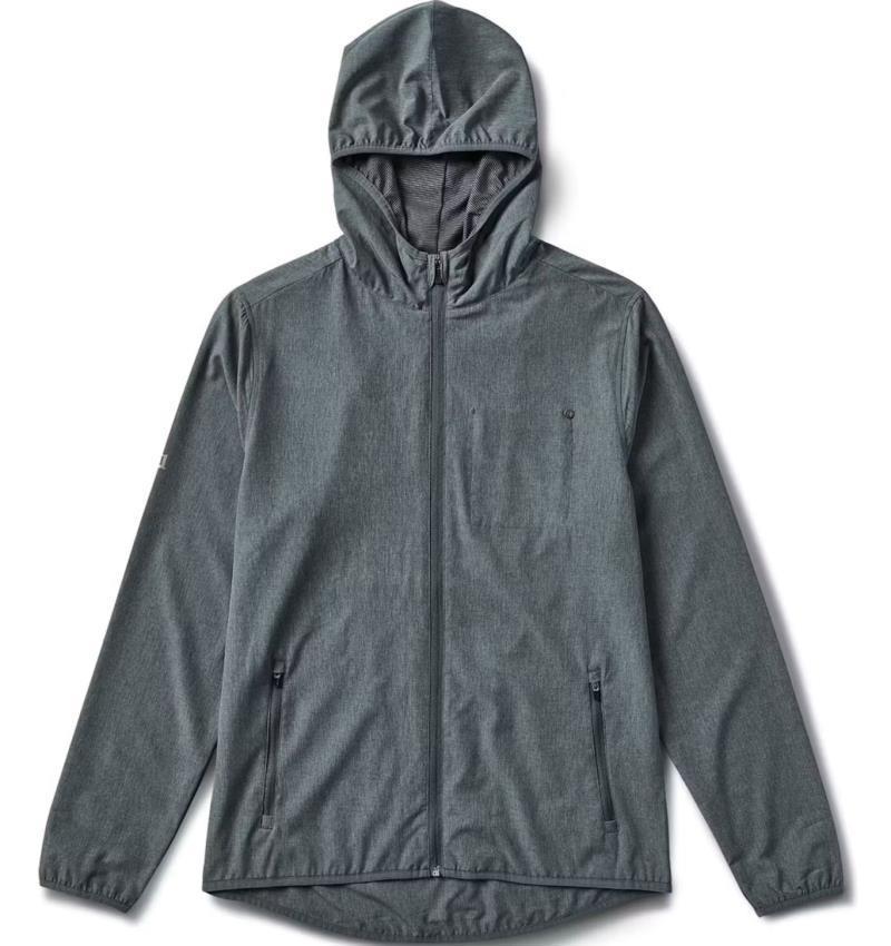 Outdoor Trainer Shell - Mens - Smoked Beryl Linen Texture 1