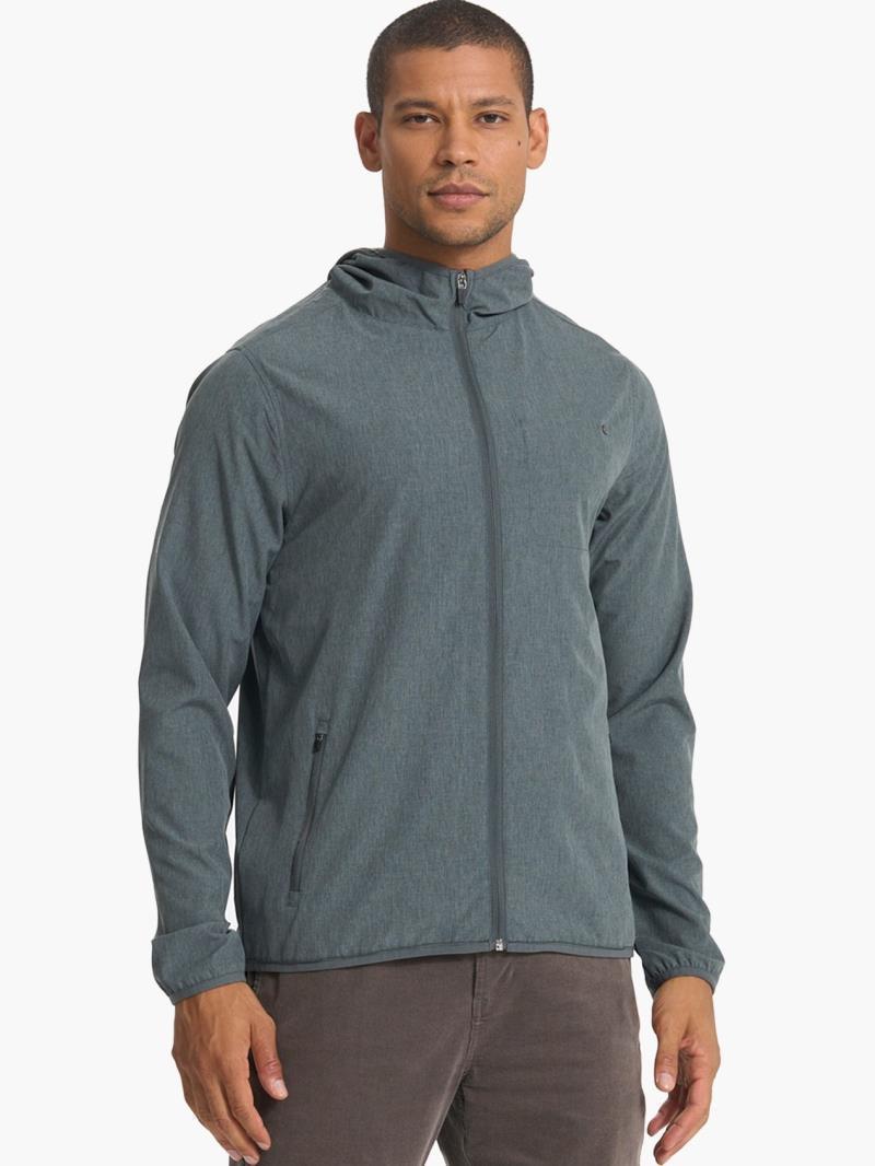 Outdoor Trainer Shell - Mens - Smoked Beryl Linen Texture 2