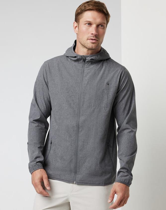 Outdoor Trainer Shell - Mens - Vintage Charcoal Linen Texture 2