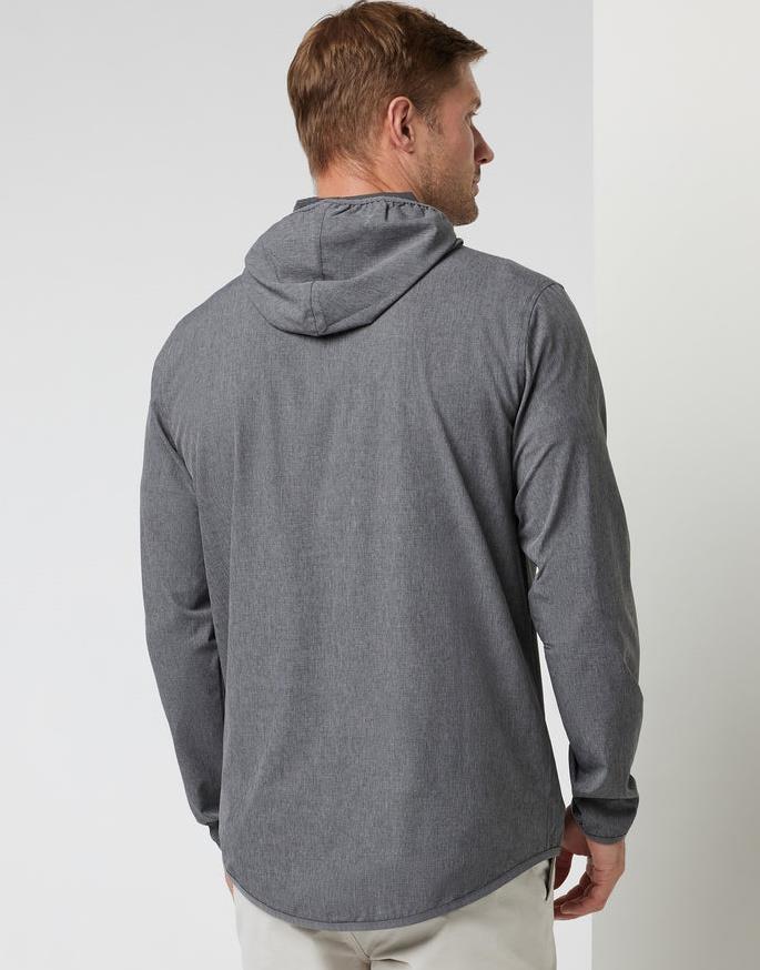 Outdoor Trainer Shell - Mens - Vintage Charcoal Linen Texture 3