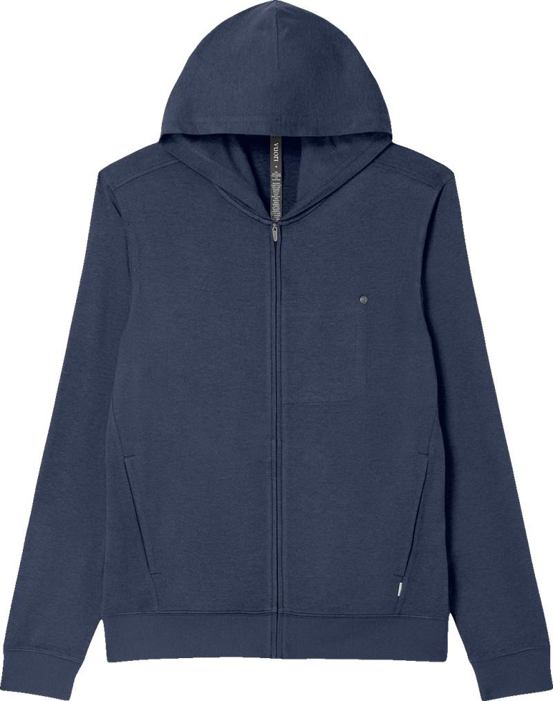 Ponto Full Zip Hoodie - Mens - azure heather 1