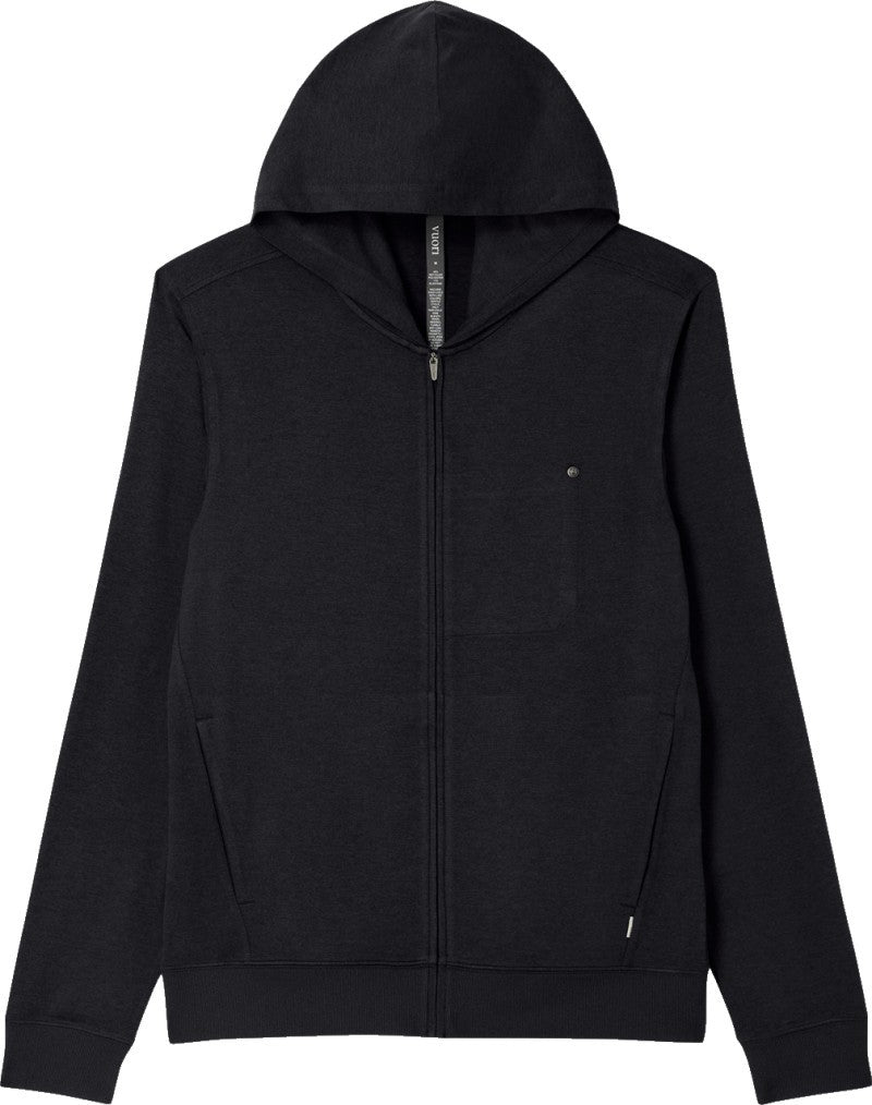 Ponto Full Zip Hoodie - Mens - black heather 1