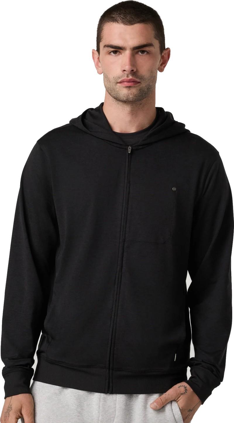 Ponto Full Zip Hoodie - Mens - black heather 1
