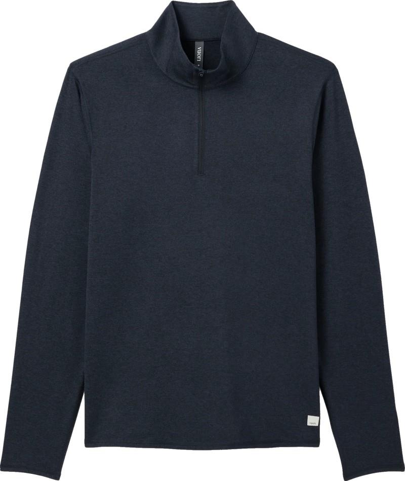 Ponto Half Zip Mock Neck - Mens - ink heather 1