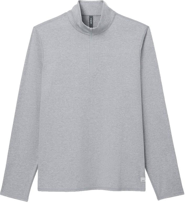 Ponto Half Zip Mock Neck - Mens - light heather grey 1