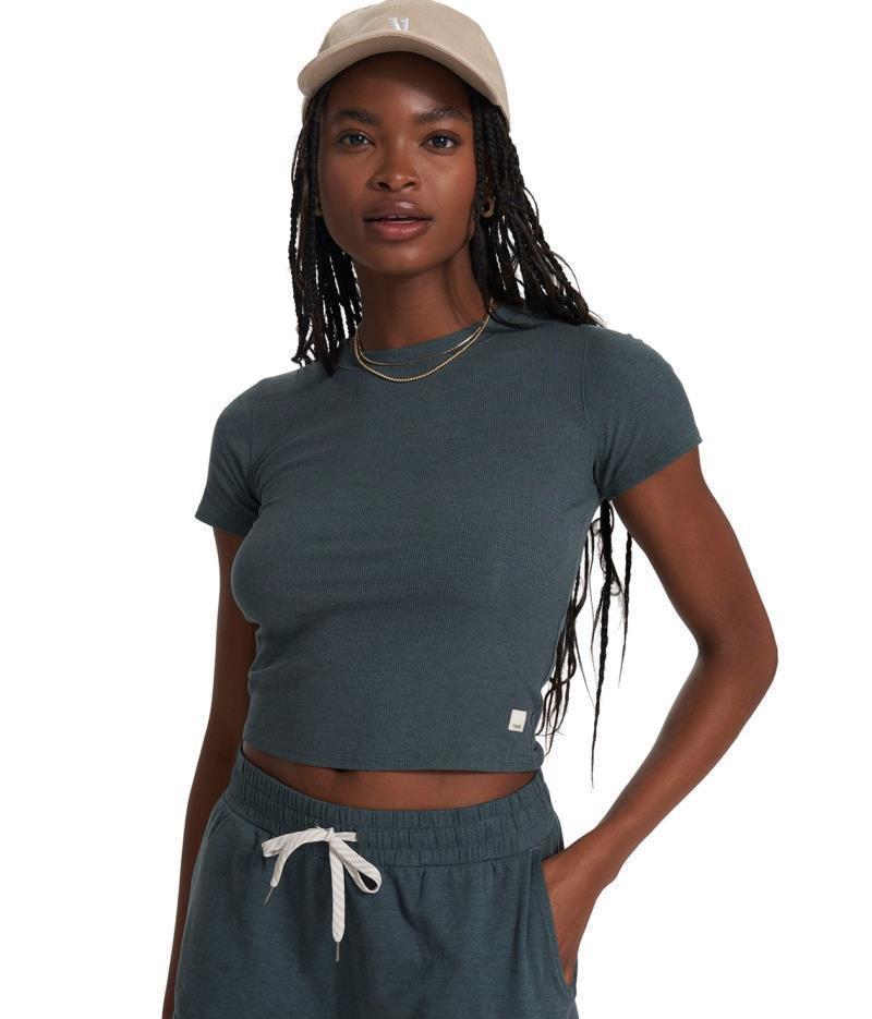 Pose Fitted Tee - Womens - Stone Heather 1