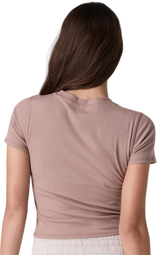 Pose Fitted Tee - Womens - rose clay 1