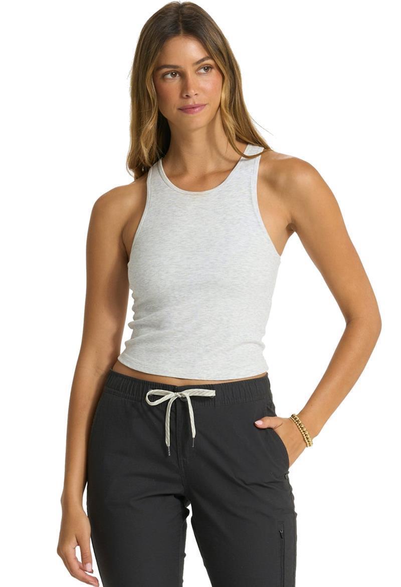 Pose Plyo Tank - Womens - White Heather Grey 1