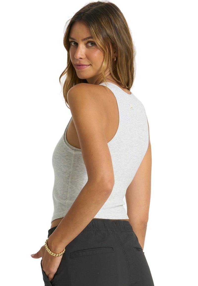 Pose Plyo Tank - Womens - White Heather Grey 2