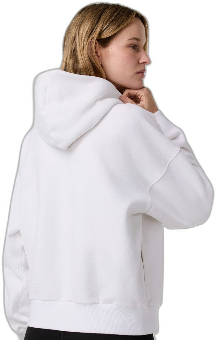 Restore OS Half Zip Hoodie - Womens - white 1