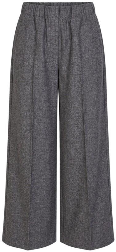 Sander Elastic Waist Trousers - Womens - charcoal heather 1