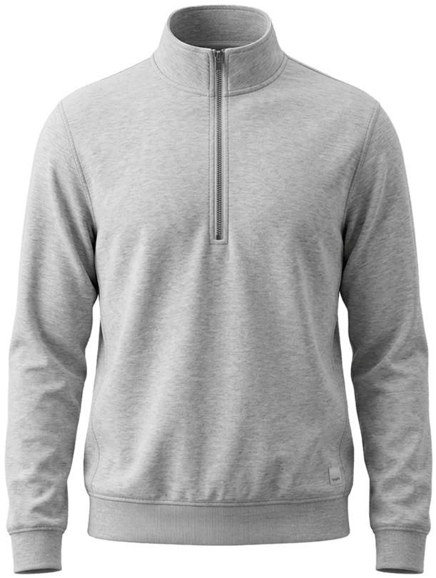Seaside Half-Zip 2.0 - Mens - light heather grey 1