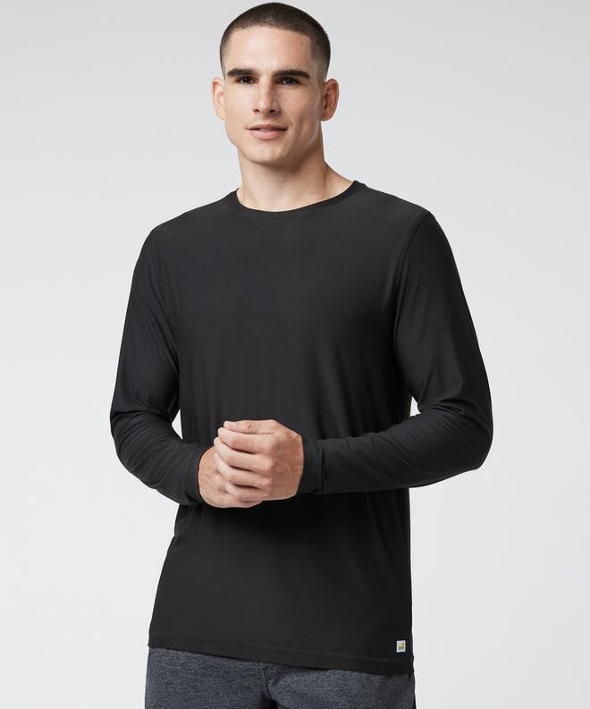 Strato LS Tech Tee - Mens - Black 2