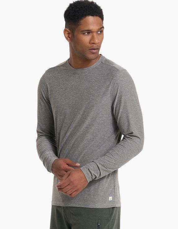 Strato LS Tech Tee - Mens - Heather Grey 2