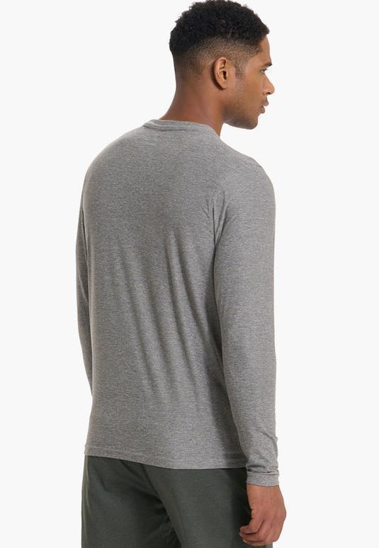 Strato LS Tech Tee - Mens - Heather Grey 3