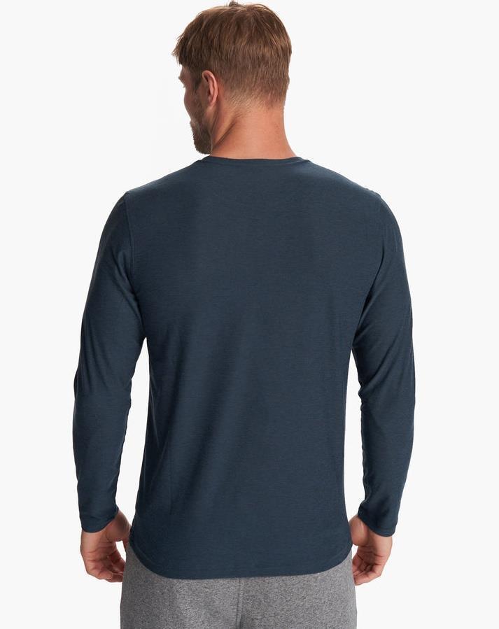 Strato LS Tech Tee - Mens - Navy Heather 2