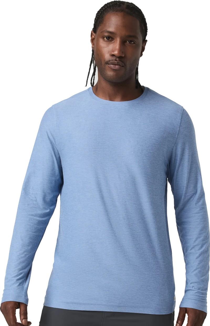 Strato LS Tech Tee - Mens - isle blue heather 1
