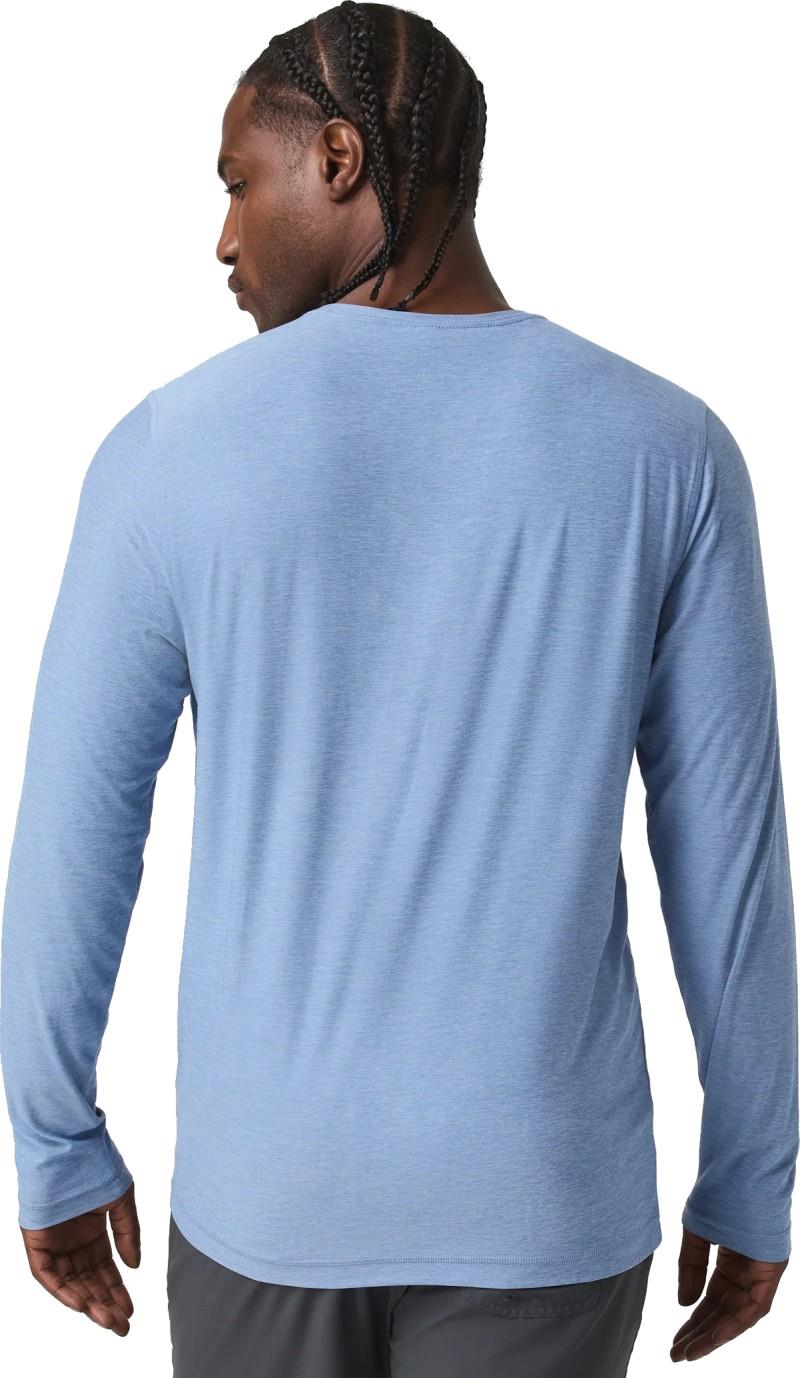 Strato LS Tech Tee - Mens - isle blue heather 1