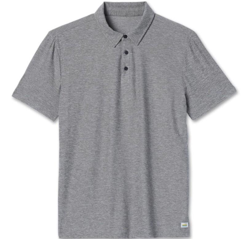 Strato SS Tech Polo - Mens - harbor grey heather 1