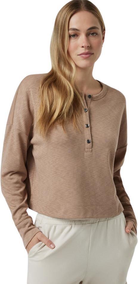 Sunrise Oversized LS Henley - Womens - goldenrod 1