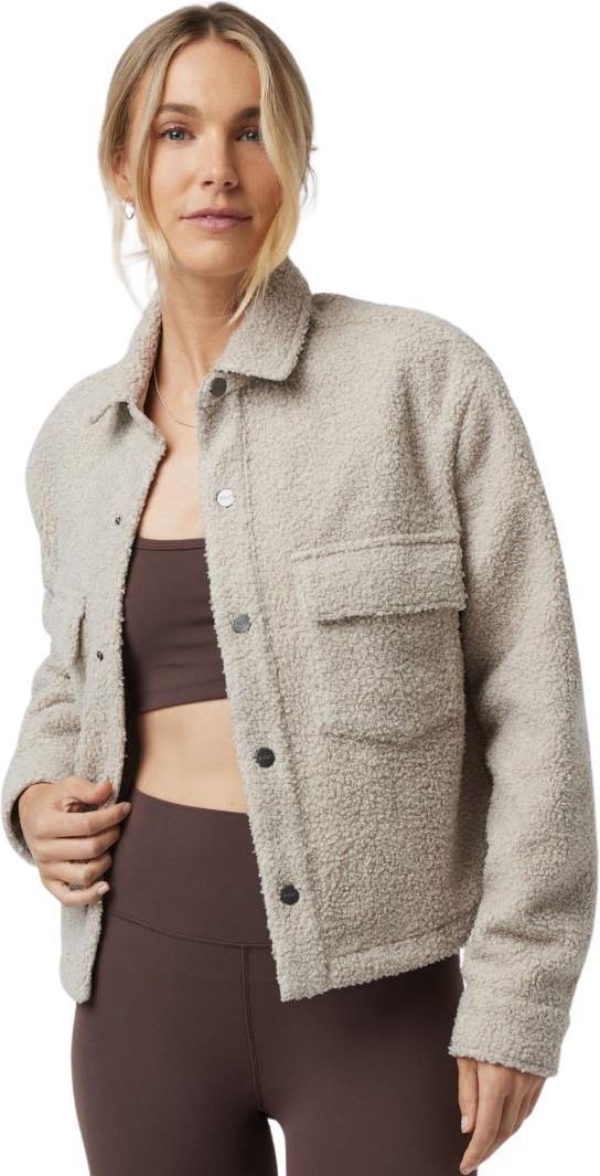 Sycamore Short Shirt Jacket - Womens - dark salt 1