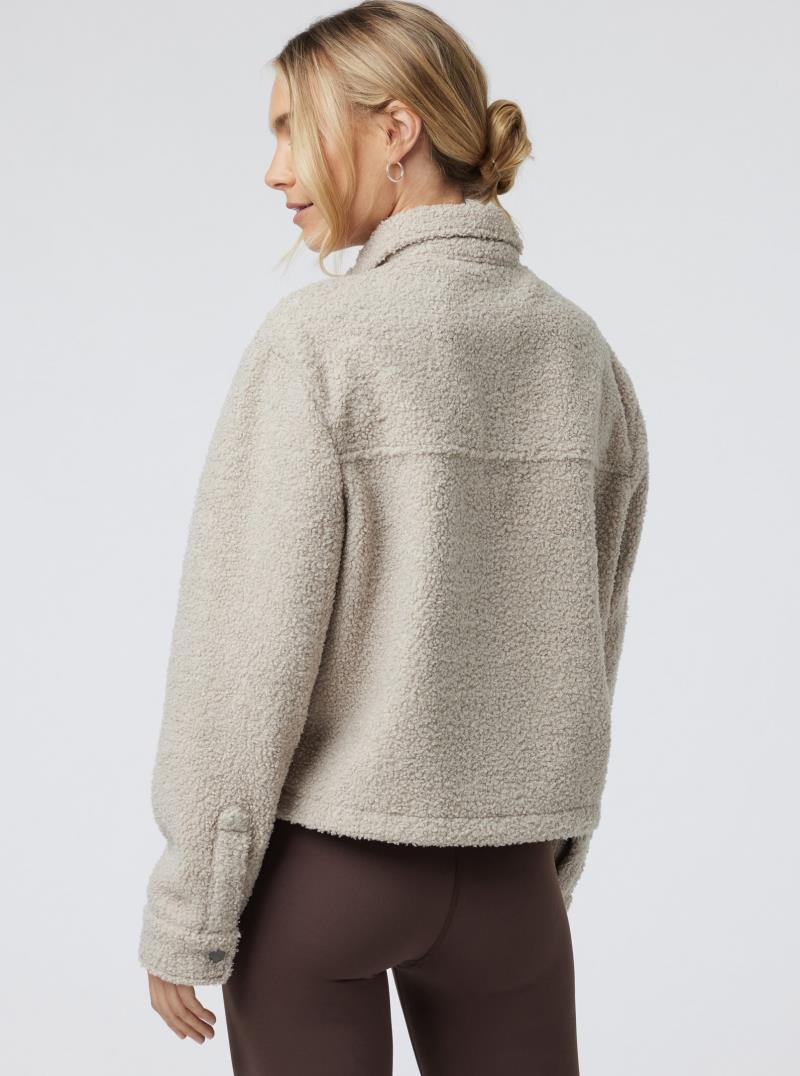 Sycamore Short Shirt Jacket - Womens - dark salt 1