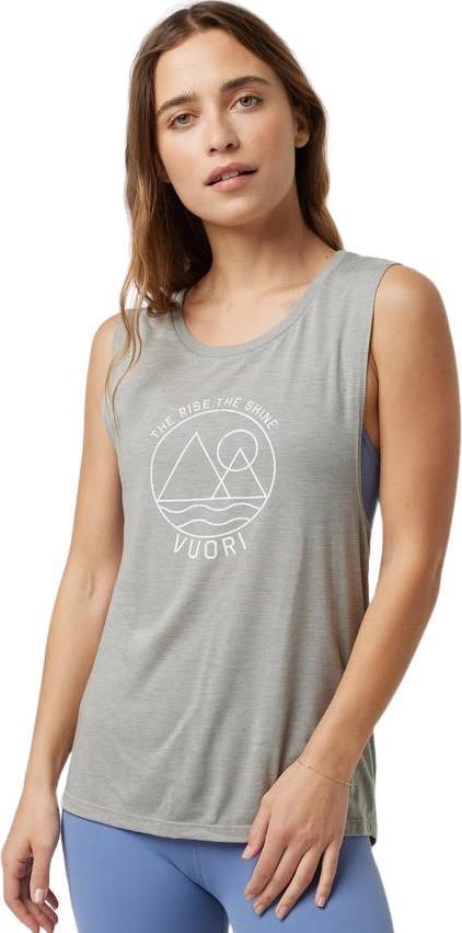 The Rise The Shine Tank - Womens - stone heather 1