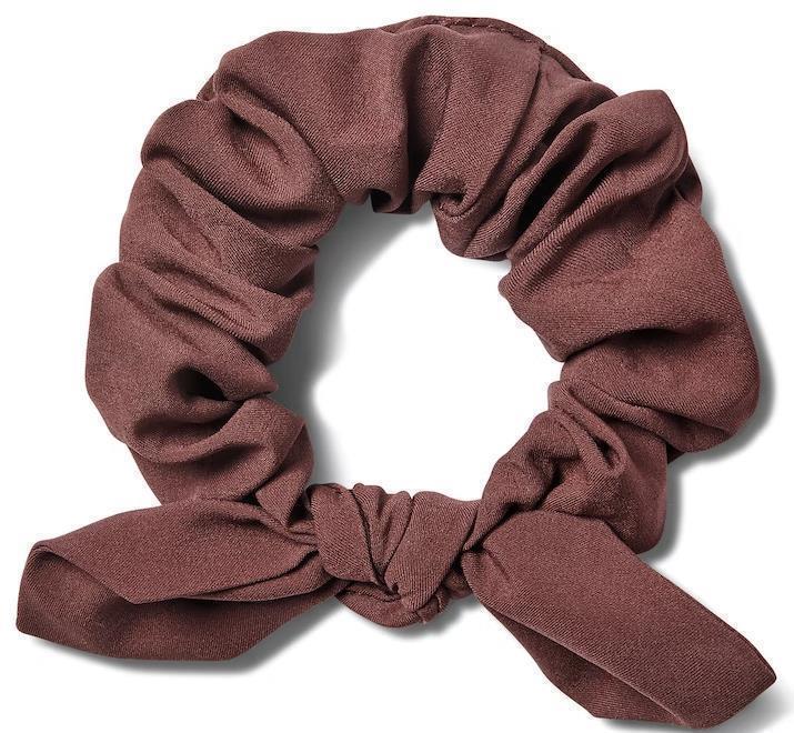 Tie Scrunchy - Womens - Chestnut 1