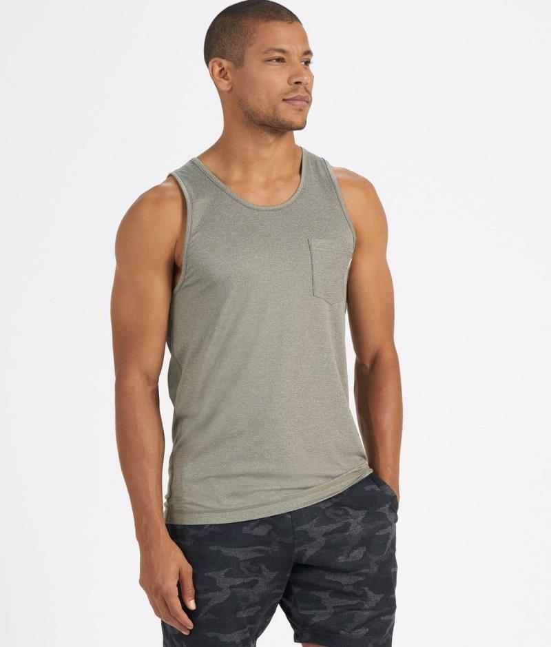 Tradewind Perfomance Tank - Mens - army heather 1