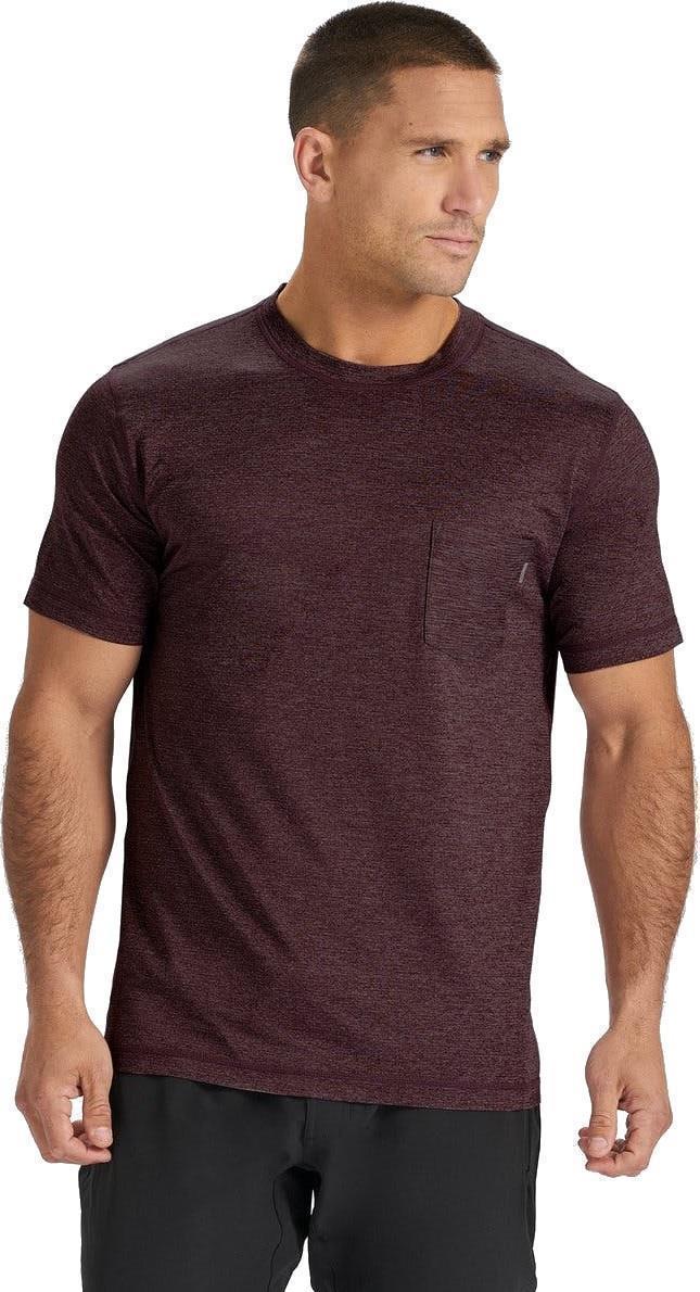 Tradewind Perfomance Tee - Mens - oxblood heather 1