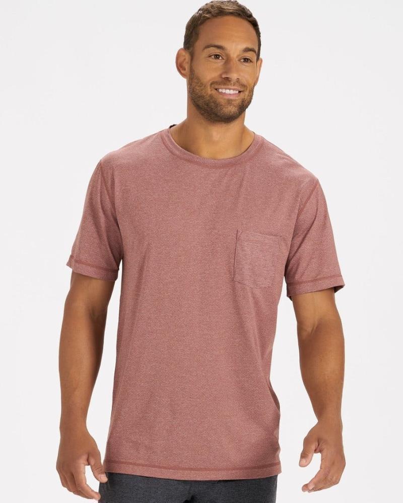 Tradewind Perfomance Tee - Mens - red clay heather 1
