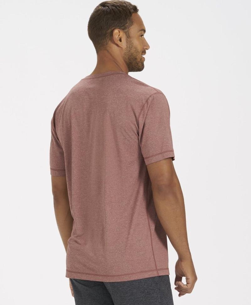 Tradewind Perfomance Tee - Mens - red clay heather 1