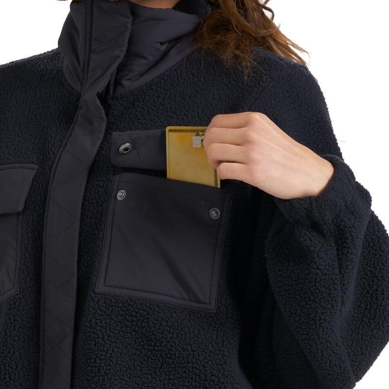 Utility Sherpa Jacket - Womens - black 1