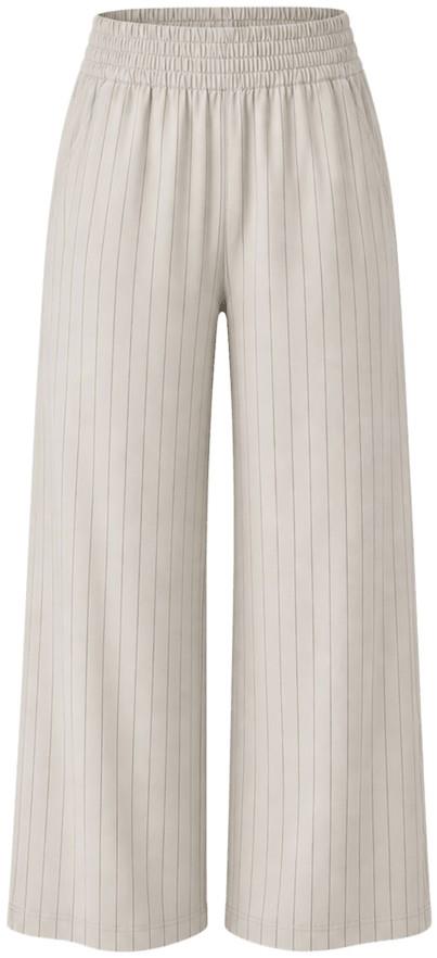 Villa Wideleg Pants - Womens - bone pinstripe 1
