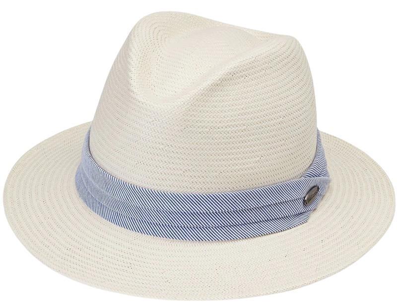 Monterey - Womens - natural / blue stripes 1