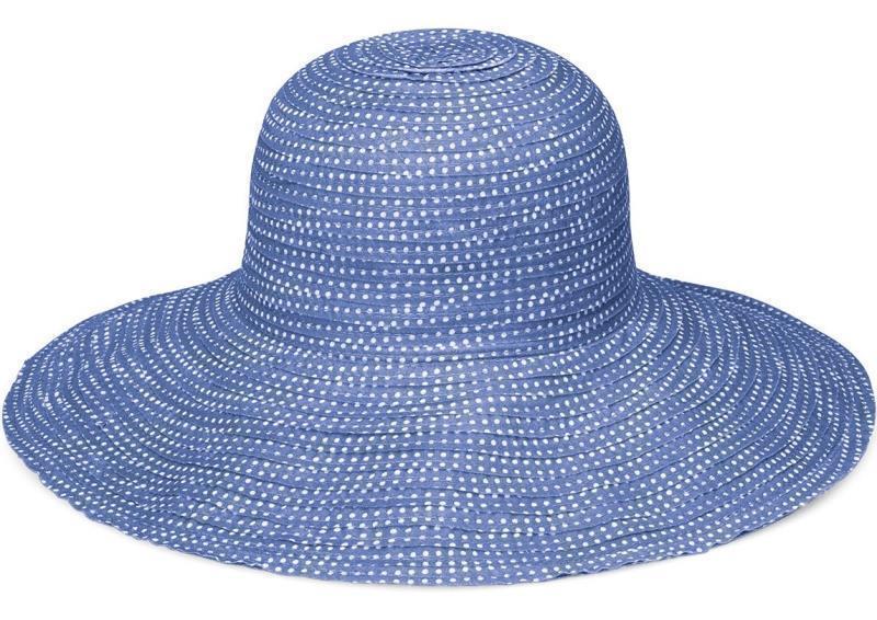 Scrunchie Hat - Womens - Hydrangea / White Dots 1