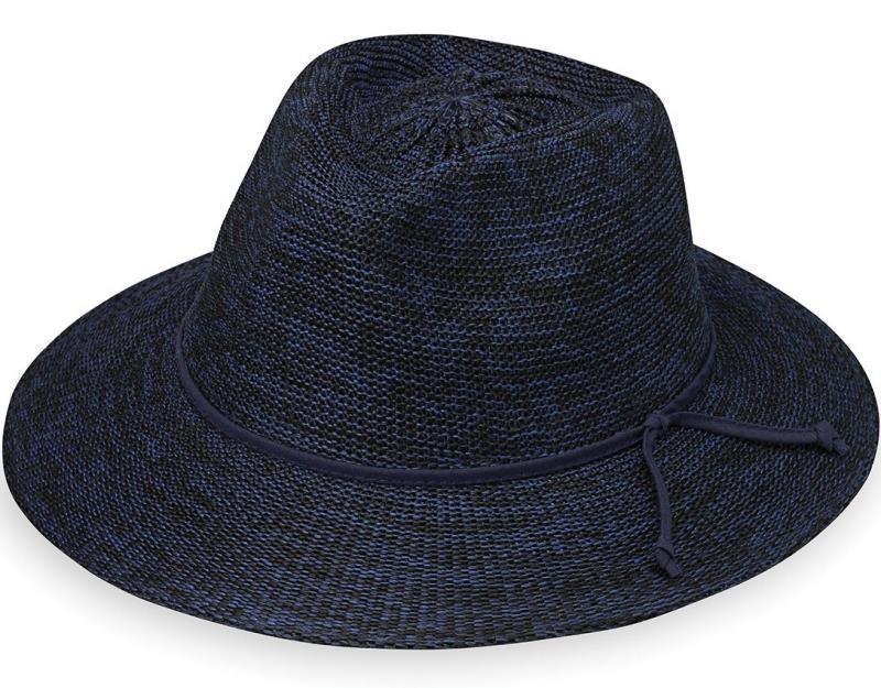Victoria Fedora - Womens - mixed navy 1
