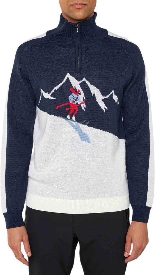 Afterski Sweater - Mens - navy blue 1