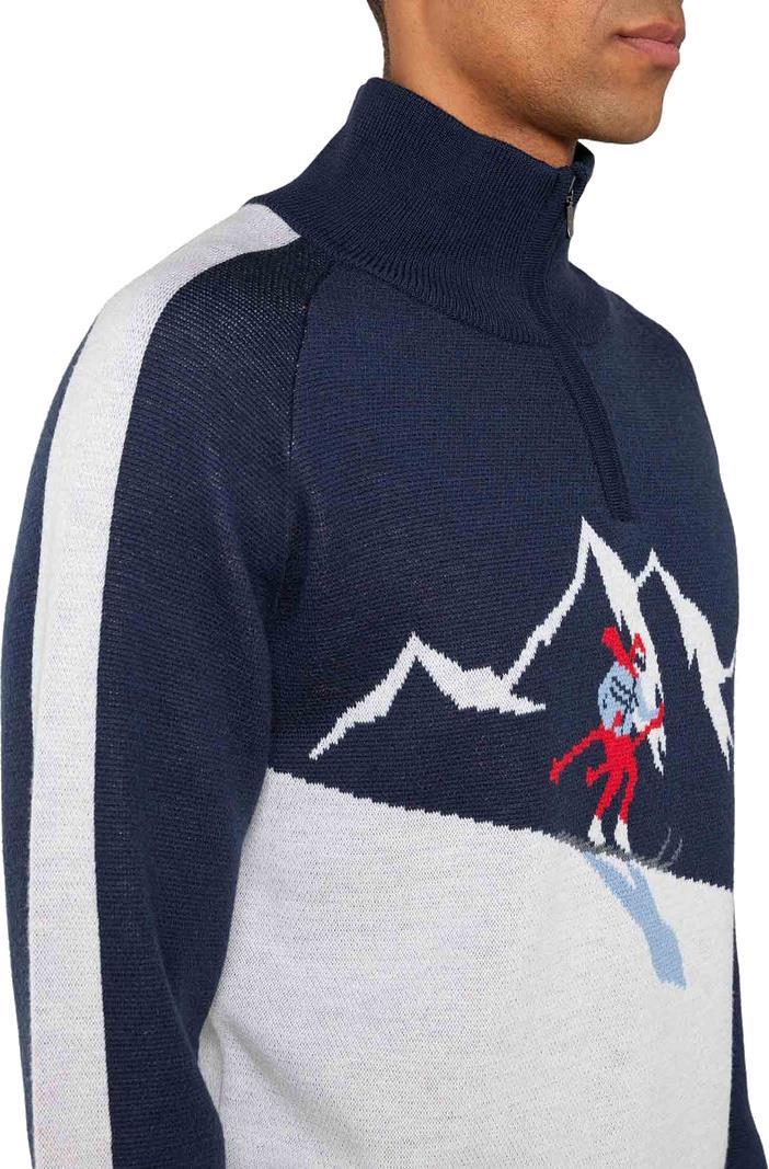 Afterski Sweater - Mens - navy blue 1