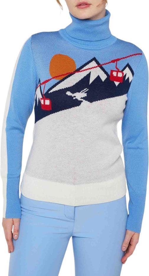 Afterski Sweater - Womens - mid blue 1