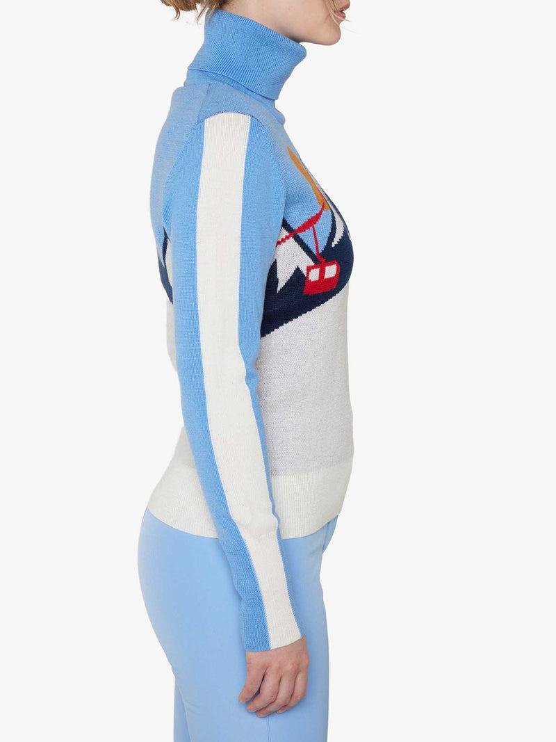 Afterski Sweater - Womens - mid blue 1